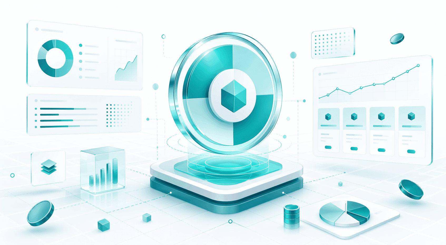 Token plan comparison dashboard illustration